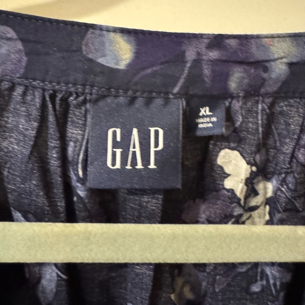 GAP Navy Floral Tiered Maxi Dress - Picture 2 of 3